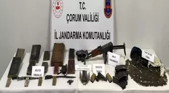 Çorum'da Tarihi Eser ve Silah Kaçakçılığı Operasyonu