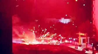 Diyarbakır'da Düğün Konvoyu Yangını Söndürdü