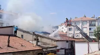 Karaman'da Çatı Yangını Korkuttu