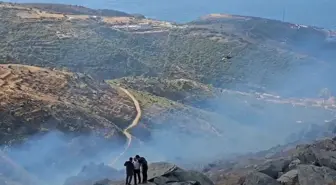 Marmara Adası'nda Orman Yangınına Müdahale Sürüyor