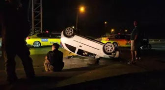 Şişli'de Alkollü Sürücünün Aracı Takla Attı