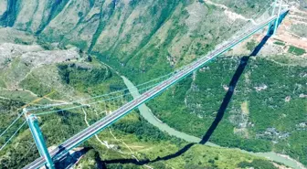 Dünyanın En Yüksek Köprüsü Huajiang Büyük Kanyon Köprüsü, Yük Testini Başarıyla Tamamladı