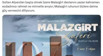 Emine Erdoğan Malazgirt Zaferi'ni Kutladı