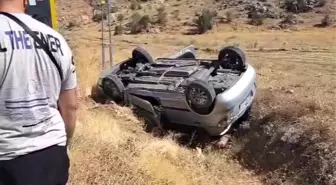 Adıyaman'da Otomobilin Şarampole Yuvarlanması Sonucu İki Yaralı