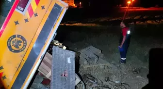 Siirt'te Vinç Devrildi: 1 Yaralı