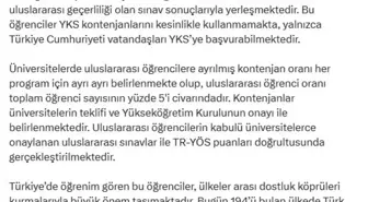 YÖK Başkanı Özvar: Uluslararası Öğrenciler YKS ile Değil, TR-YÖS ile Yerleşiyor