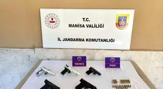 Manisa'da Ruhsatsız Tabanca Operasyonu: 5 Tabanca ve 94 Fişek Ele Geçirildi