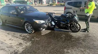 Ankara'da Trafik Kazası: Motosiklet Sürücüsü Yaralandı