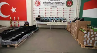 Edirne'de Kaçakçılık Operasyonları: Milyonlarca Lira Değerinde Eşya Ele Geçirildi