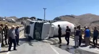 Malatya'da Beton Mikseri Devrildi: 1 Yaralı