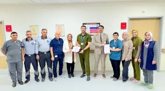 Bayburt Devlet Hastanesi Personeline Teşekkür Belgesi