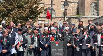 Gazze Konferansı'nın sonuç bildirgesi Ayasofya Camii'nde açıklandı