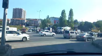 Zonguldak'ta Motosiklet ve Beton Mikseri Çarpıştı: 1 Yaralı