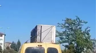 Karabük'te Trafik İhlalleri: Buzdolabı Taşıyan Araç Ceza Aldı