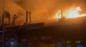 Erzurum'da Cağ Kebap Restoranında Yangın Çıktı