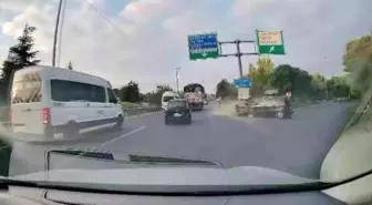 Kocaeli'de Otomobil Kazası: Bariyerlere Giriş Anı Kamerada