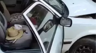 Kontrolden Çıkan Otomobil Kuaför Dükkanına Girdi: Bisikletli Yaralandı