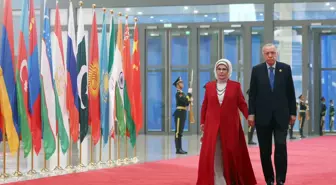 Cumhurbaşkanı Erdoğan ve eşi Çin Devlet Başkanı Şi'nin onuruna akşam yemeğine katıldı