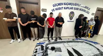 Tekirdağ'da Göçmen Kaçakçılığı Operasyonu: 15 Düzensiz Göçmen ve 2 Bot Ele Geçirildi