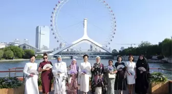 025 Shanghai İşbirliği Örgütü Zirvesi'ne Katılan Yabancı Liderlerin Eşleri Tianjin'i Gezdi