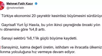 Türkiye Ekonomisi 20 Çeyrektir Kesintisiz Büyüyor