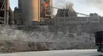 Yığılca'da Çimento Fabrikasında Yangın