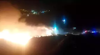 Şebinkarahisar'da Çöp Toplama Alanında Yangın Çıktı