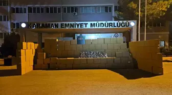 Karaman'da Asayiş Uygulamalarında 3 Milyon 300 Bin Boş Makaron Ele Geçirildi