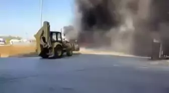 Ataşehir'de Yangın Kamyona Sıçradı