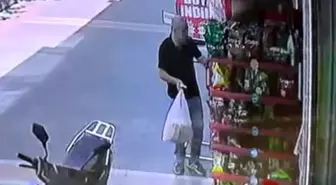 Batman'da Meyve Suyu Çalan Şahısın Anları Güvenlik Kamerasında