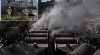 İstanbul'un göbeğinde büyük yangın! 17 iş yeri ağır hasar gördü