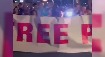 İtalya'da Filistin'e Destek Yürüyüşü Düzenlendi