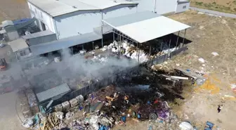 Karaman'da Geri Dönüşüm Tesisinde Yangın