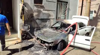 Edirne'de Araçta Çıkan Yangın Korku Dolu Anlar Yaşattı