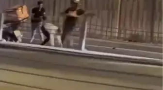 Şişli'de Minibüs Şoförüne Motosikletli Kurye Saldırdı