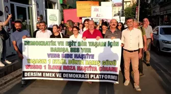 Tunceli'de 1 Eylül Dünya Barış Günü Yürüyüşü Düzenlendi