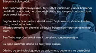 Uğurcan Çakır, Trabzonspor'a Veda Etti