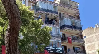 Burdur'da Cam Balkon Uygulaması Tehlikeli Anlar Yaşattı