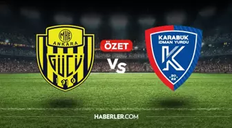 Ankaragücü Karagümrük İdman Yurdu maç özeti ve golleri! (VİDEO) Golleri kim attı, maç kaç kaç bitti?