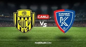 Ankaragücü Karagümrük İY CANLI izle! Ankaragücü Karagümrük İY maçı hangi kanalda, nasıl izlenir?