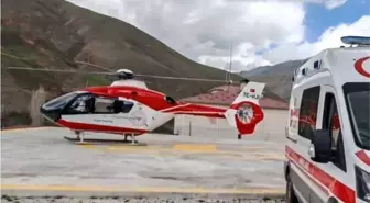 86 Yaşındaki Hasta Helikopter Ambulansla Nakledildi