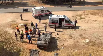 Gaziantep'te 5 metreden şarampole uçan otomobilin sürücüsü yaralandı