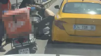 Sabiha Gökçen Havalimanı'nda Motokurye ve Taksi Şoförü Arasında Kavga
