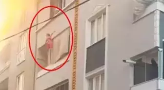 Bursa'da Yangında Hayat Kurtaran Refleks