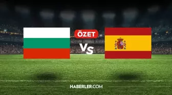 Bulgaristan İspanya maç özeti ve golleri! (VİDEO) Bulgaristan İspanya geniş özeti! Golleri kim attı, maç kaç kaç bitti?