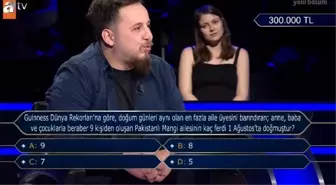 Guinness Dünya Rekorları'na göre, doğum günleri aynı olan en fazla aile üyesini barındıran; anne, baba ve çocuklarla beraber 9 kişiden oluşan ...