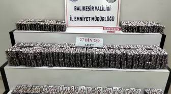 Balıkesir'de Uyuşturucu Operasyonu: 27 Bin Sentetik Hap Ele Geçirildi