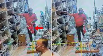 Mağazadan ayakkabı çalan hırsız rahat tavırlarıyla ağızları açık bıraktı