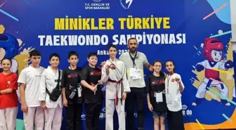 Afyonkarahisarlı Sporcular Minikler Türkiye Taekwondo Şampiyonası'nda Başarı Elde Etti