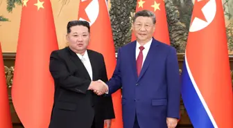 Xi Jinping ve Kim Jong-un'dan İkili İlişkilerin Geliştirilmesi Vurgusu